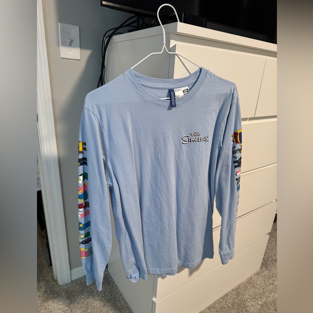 Divided Mens The Simpsons Character Long Sleeve Tee Shirt